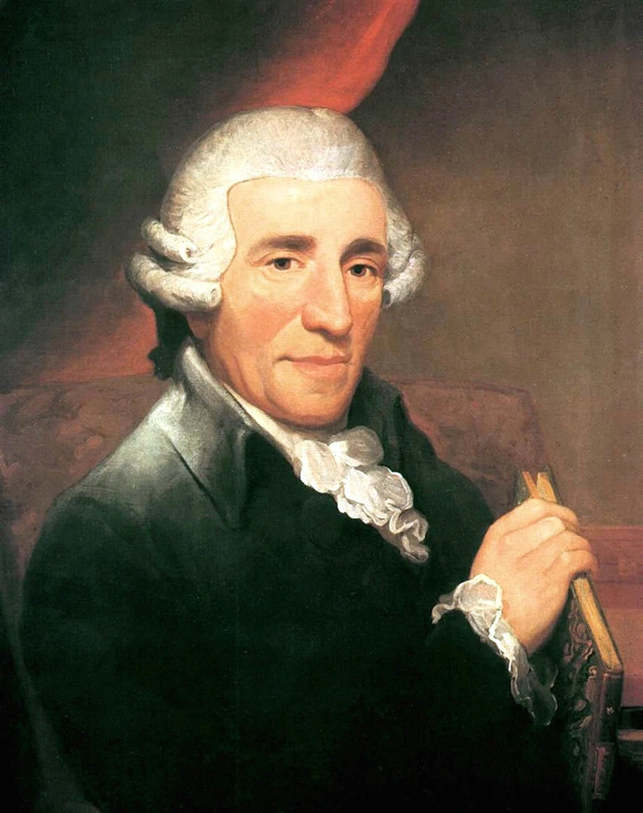 Joseph Haydn, retrato realizado por Thomas Hardy en 1792.